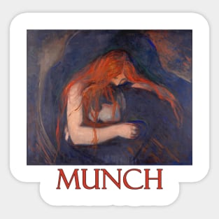 Vampire (1895) by Edvard Munch Sticker